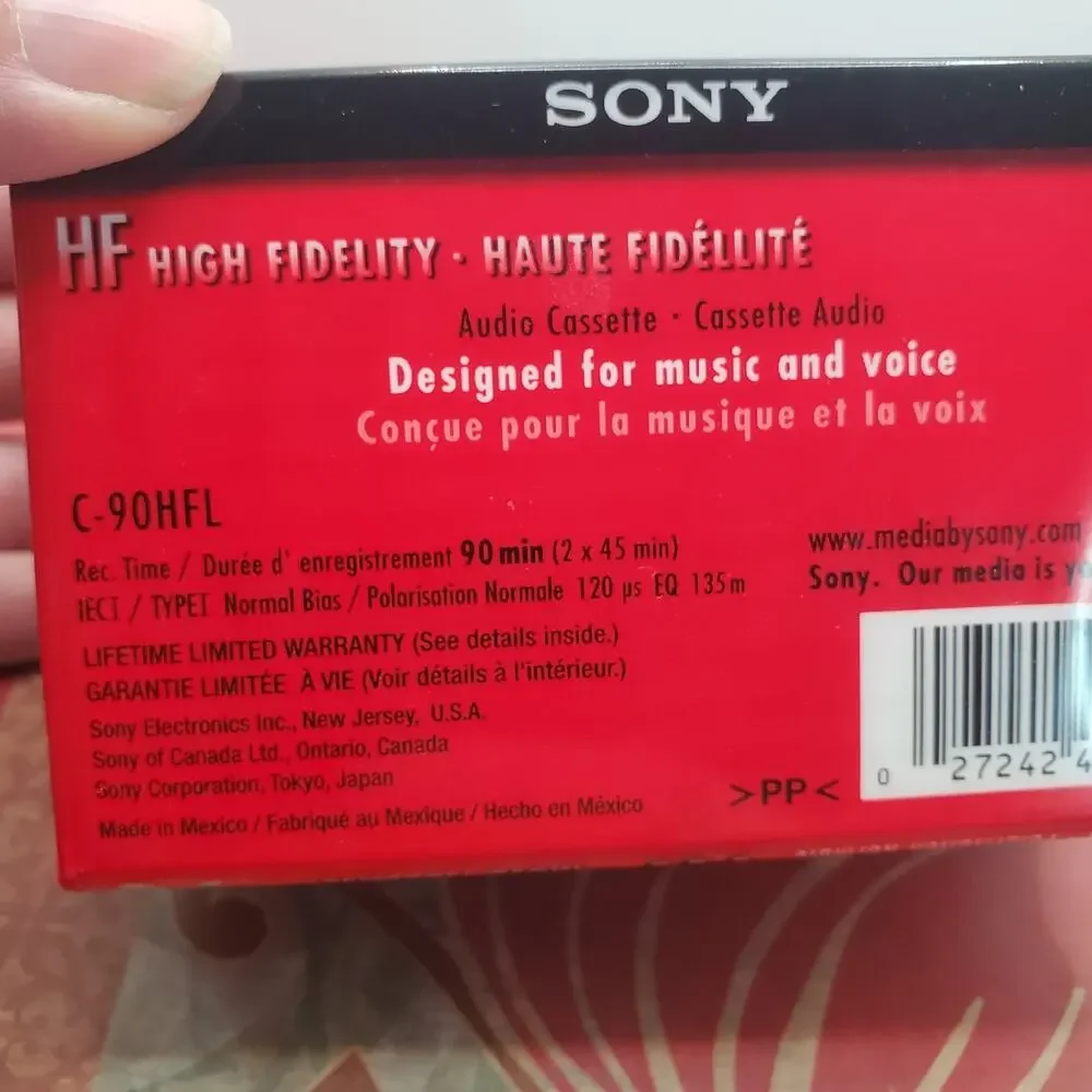 Sony HF 90 High Fidelity Normal Bias Cassette 90 Min New Sealed Set Of 4